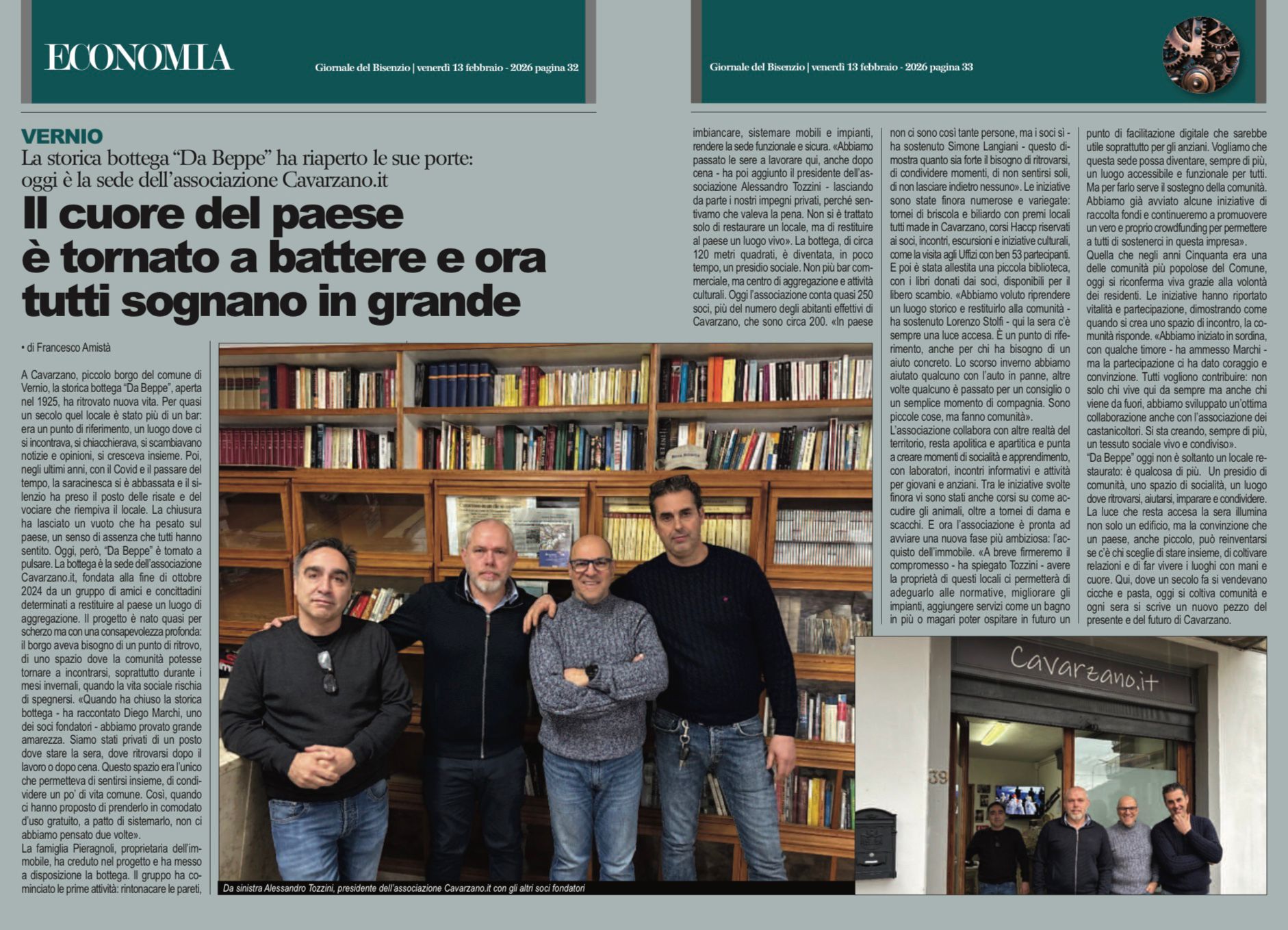 Ritaglio stampa: La rinascita della bottega Da Beppe