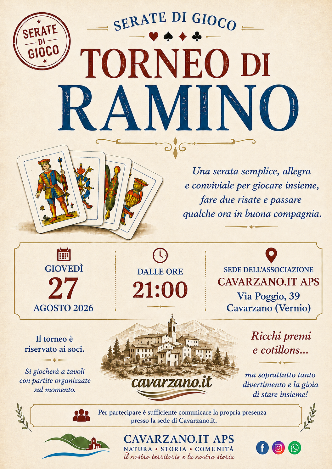 Torneo di Ramino - seconda serata